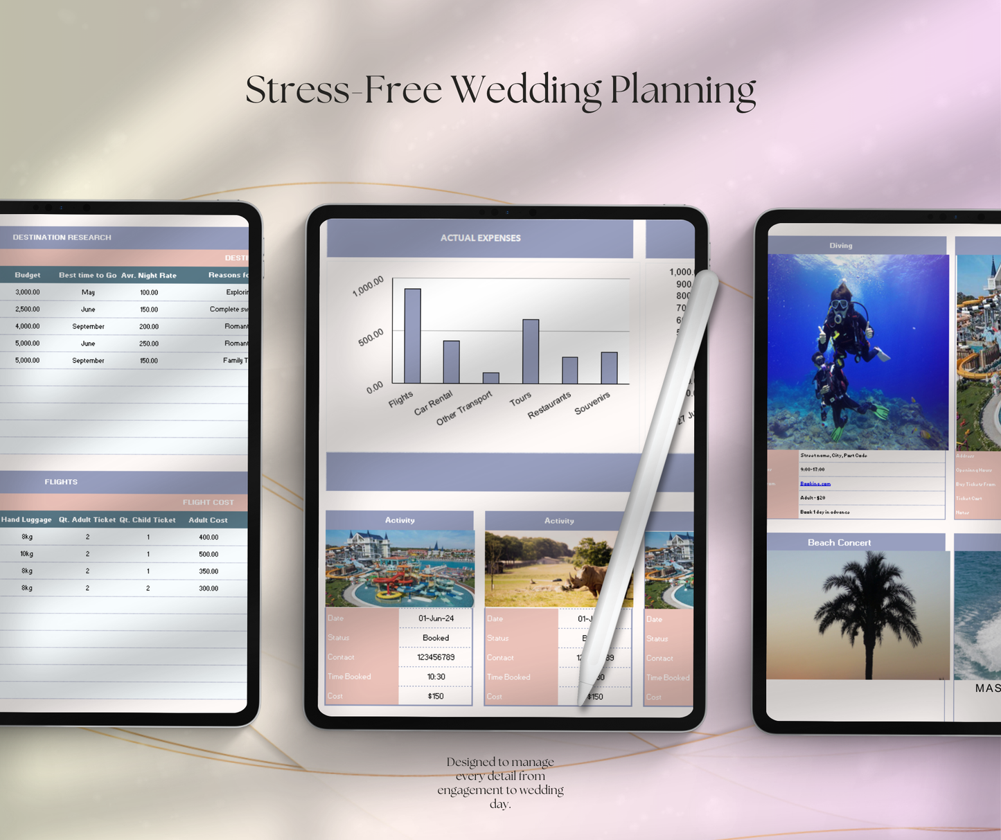 Wedding Planner Spreadsheet | Budget & Checklist Google Sheets Wedding Planning Tool