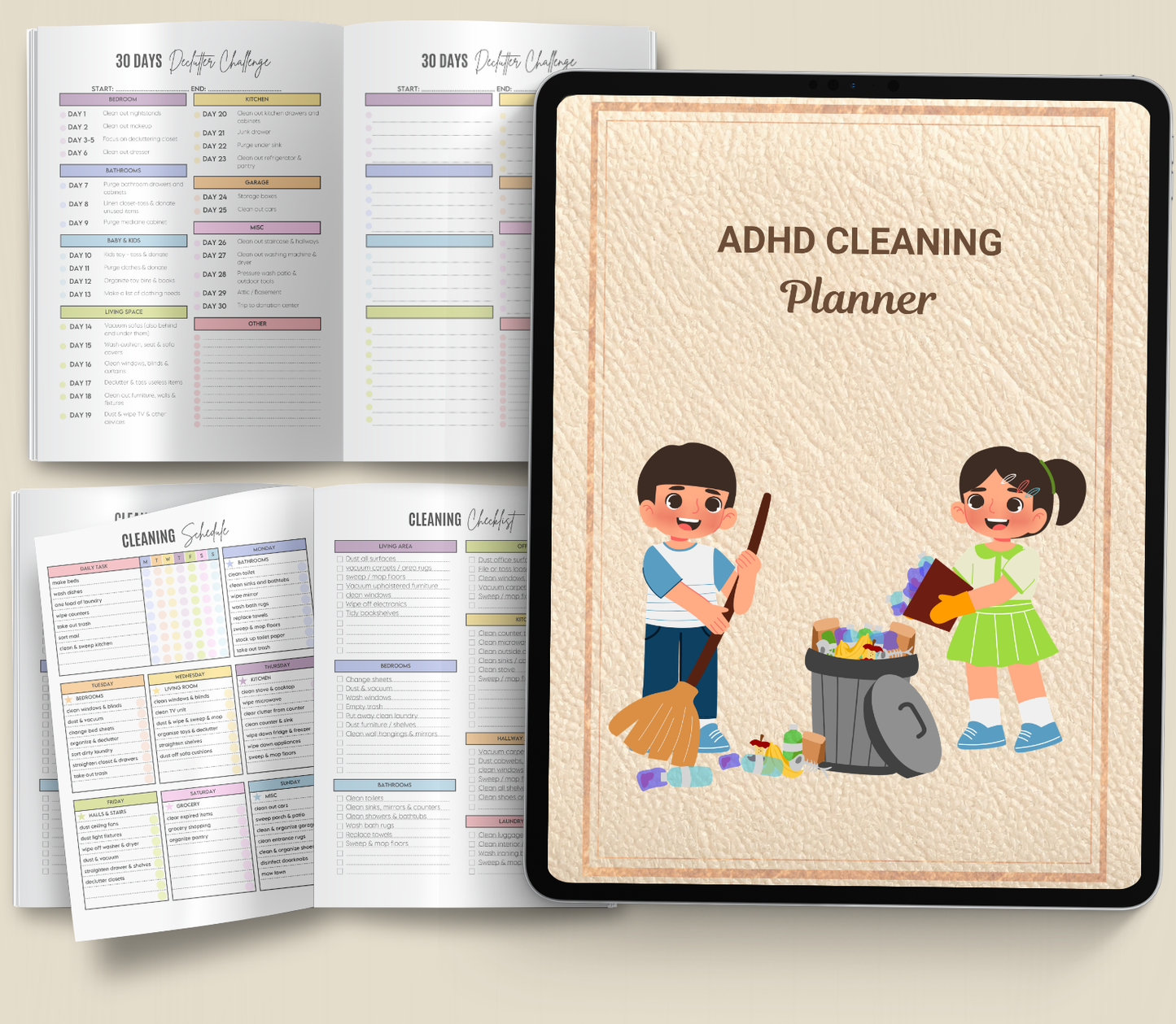 ADHD Cleaning Planner | Printable Home & Task Organizer
