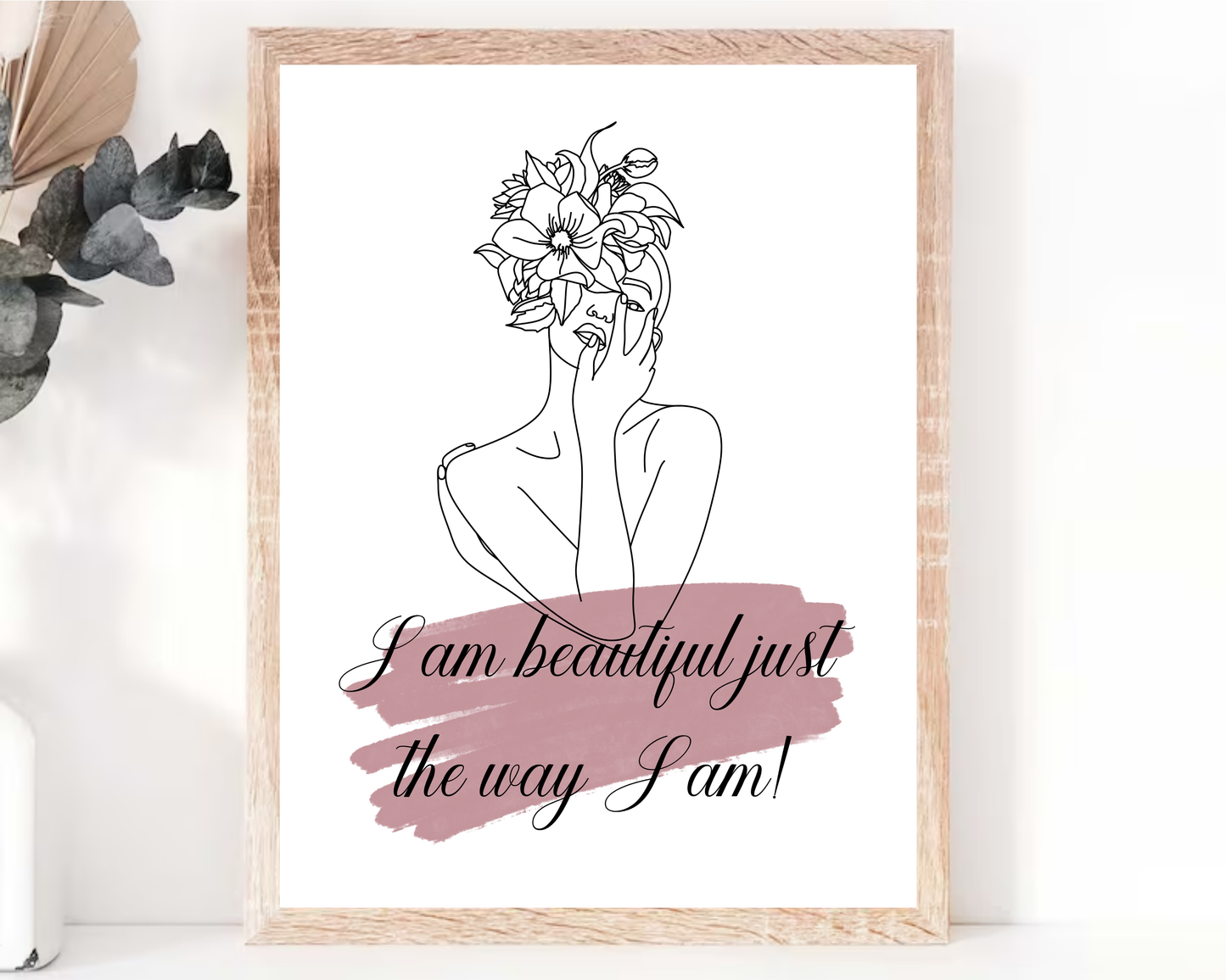 Woman Printable Wall Art | Inspirational Feminine Quote Poster, Empowerment &amp; Self-Love Decor, Printable Wall Art