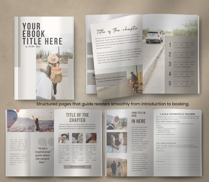 E-Book Travel Template | Editable Travel Guide & Planner Template