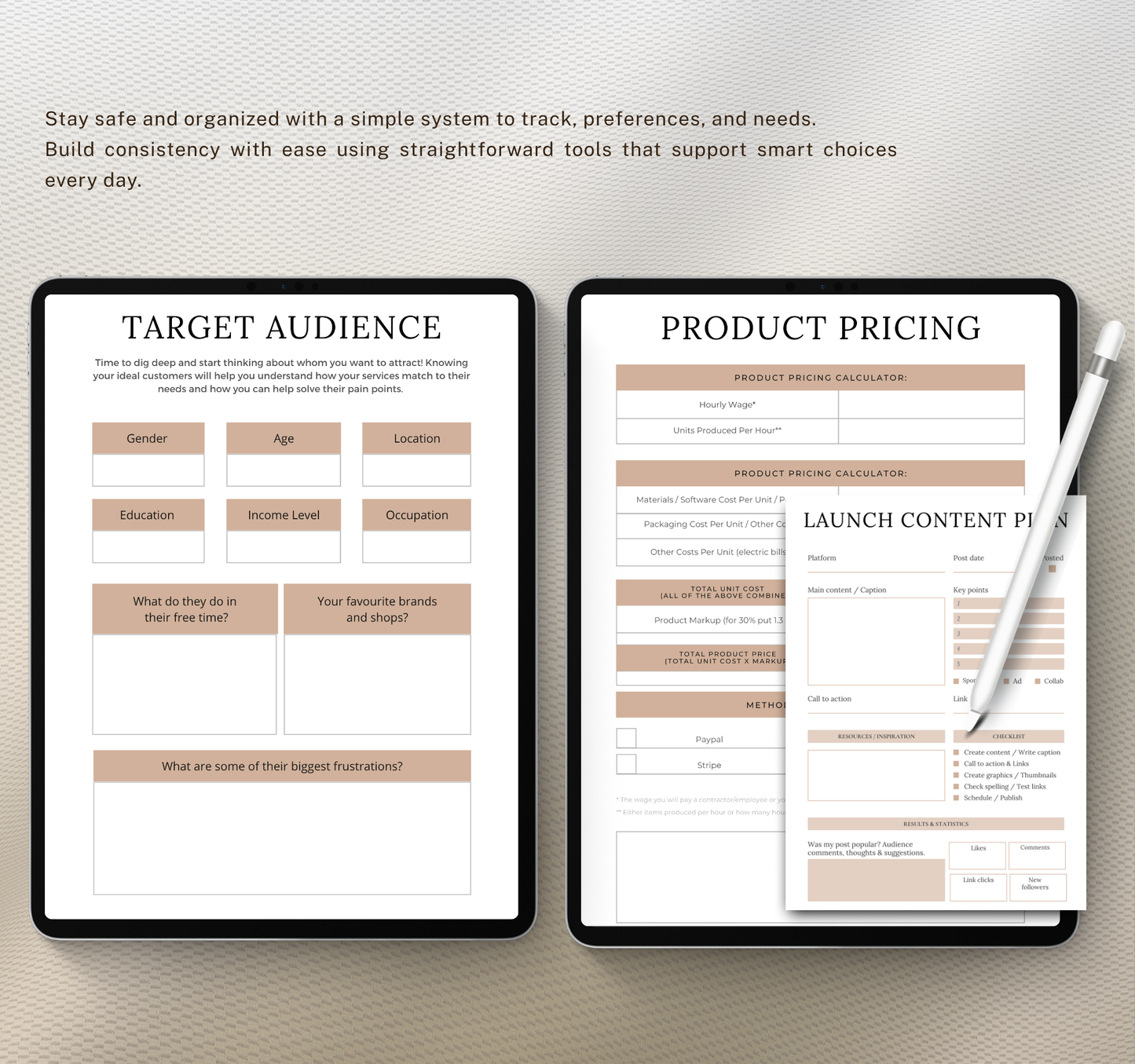 Digital Product Planner | PDF Planner for Online Business & Product Launches