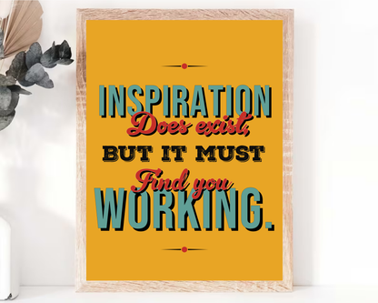 Work Motivation Quotes Wall Art | Inspirational Office Poster, Productivity &amp; Mindset Decor, Printable Motivational Wall Art