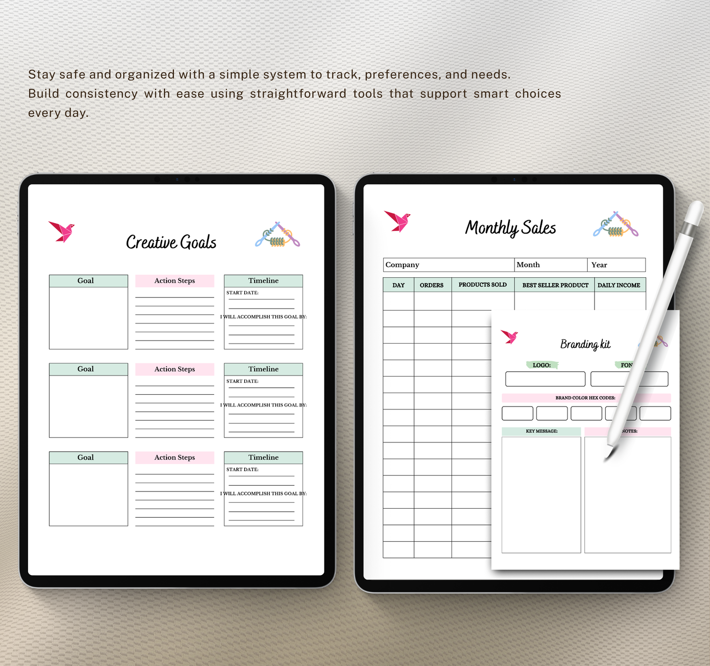 Print on Demand Planner | Ready to Print Planner Pages PDF for POD Business