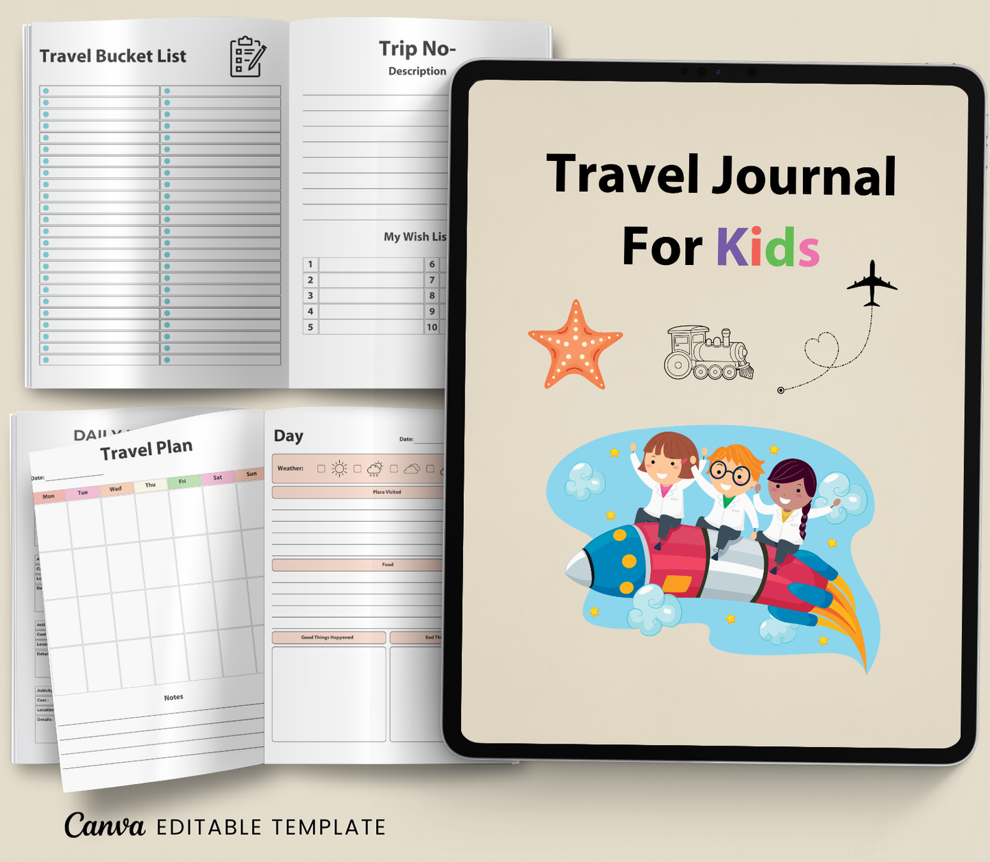 Travel Journal for Kids | Printable Adventure & Vacation Diary
