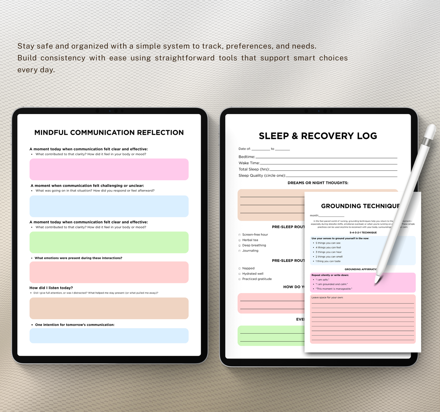 Nurse Planner | Shift Organizer & Patient Care Digital Planner PDF