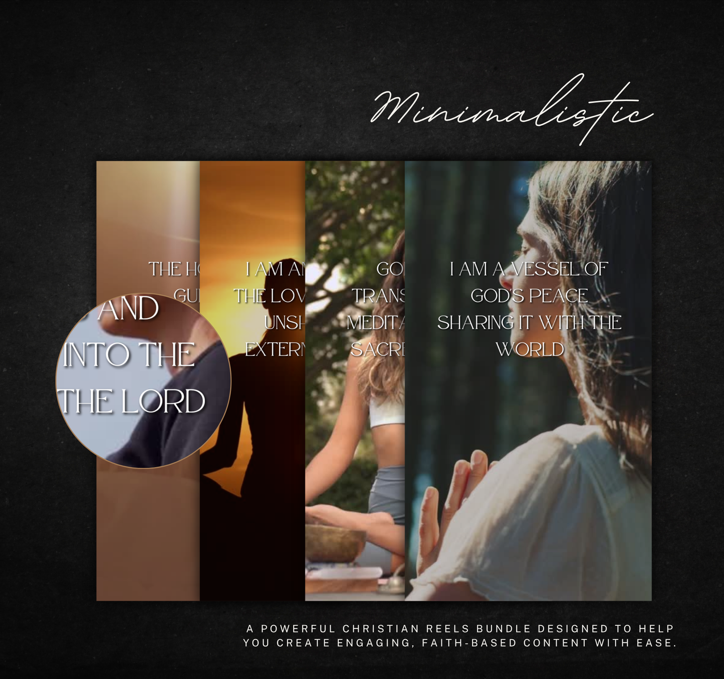 112 Christian Meditation & Mindfulness Affirmation Reels | Faith-Based Inspirational Video Bundle