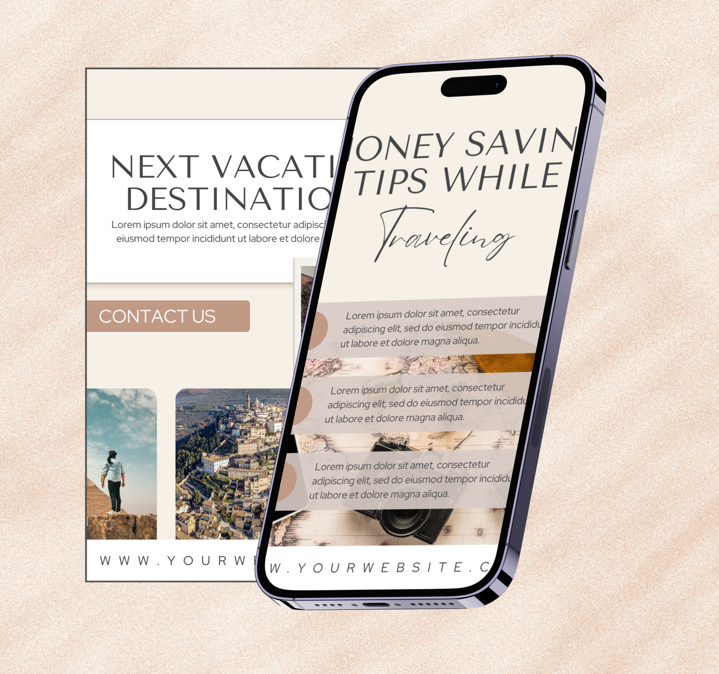 Travel Agent Instagram Post Template | Editable Social Media Canva Template