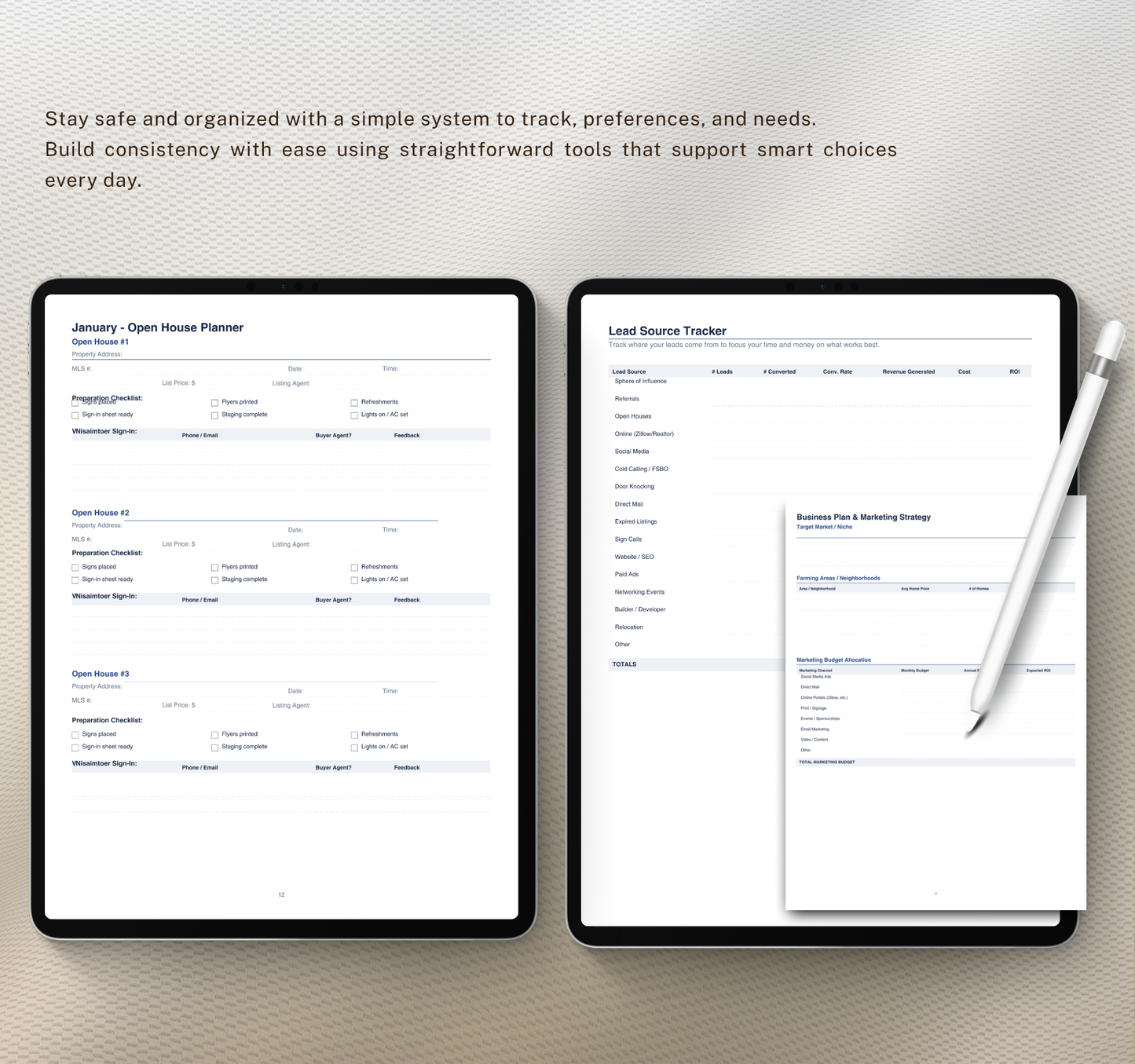 Real Estate Planner | Property Management & Investment Digital Planner