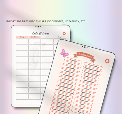 Wedding Planner | Printable & Editable Wedding Organizer