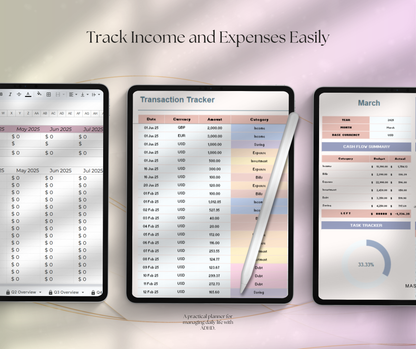 ADHD Life Planner Spreadsheet | Focus & Productivity Google Sheets Daily Task Tracker