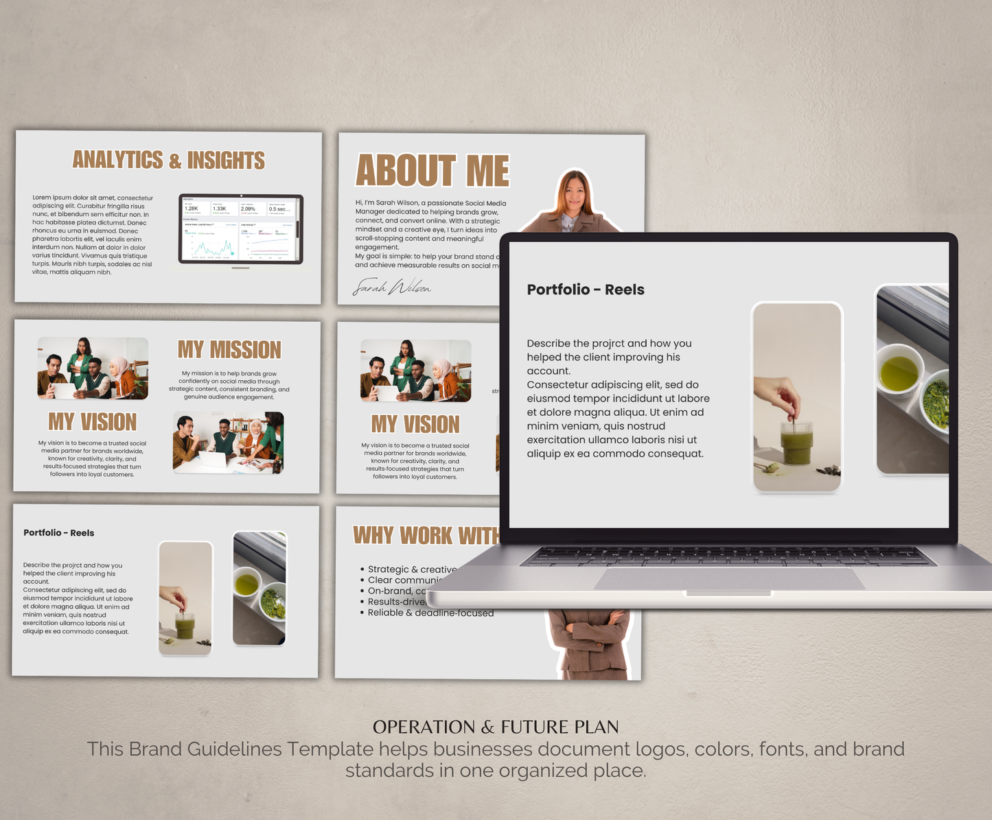 Social Media Portfolio | Editable Canva Media Kit Template for Creators & Influencers