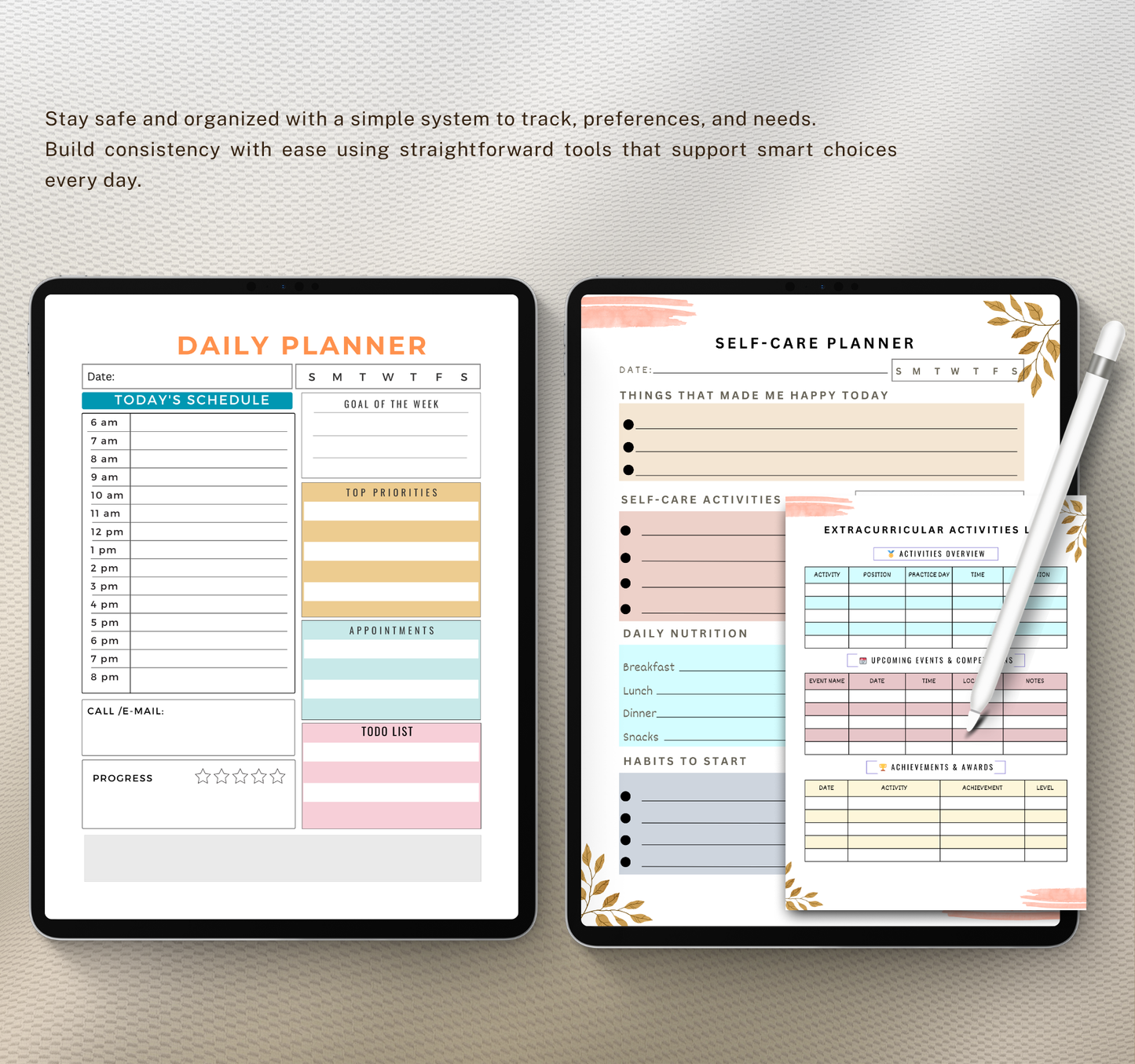 College Planner | Academic & Study Digital Planner PDF for Students