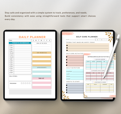 College Planner | Academic & Study Digital Planner PDF for Students