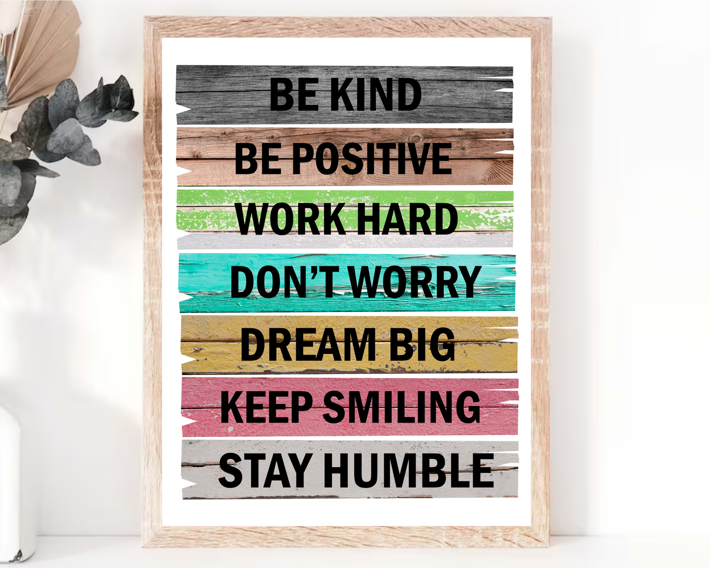 Motivational Affirmation Quotes Poster | Inspirational Wall Art, Positive Affirmations Decor, Growth Mindset Printable Posters