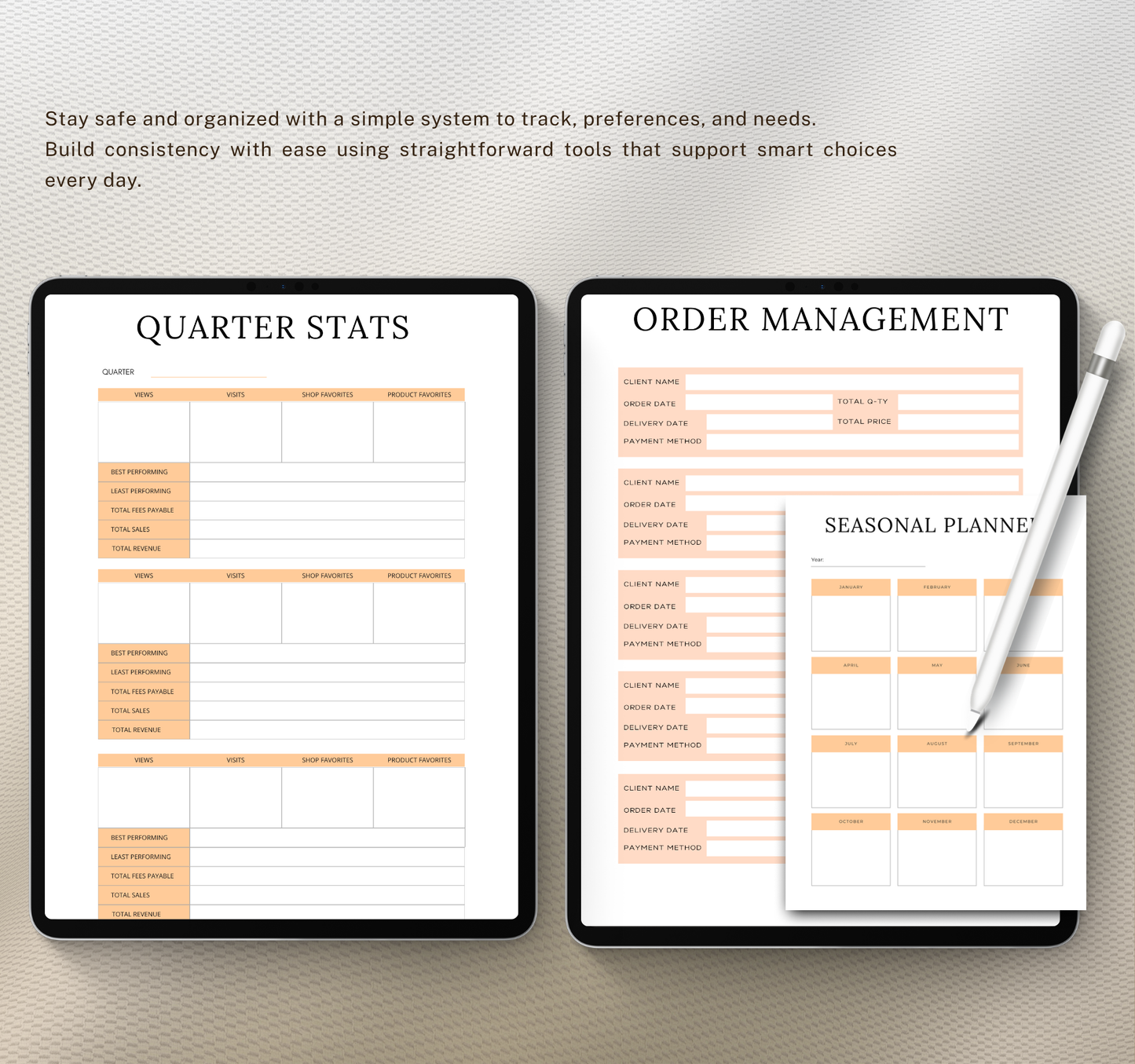 Etsy Seller Planner | Digital Planner PDF for Shop Organization & Sales Tracking