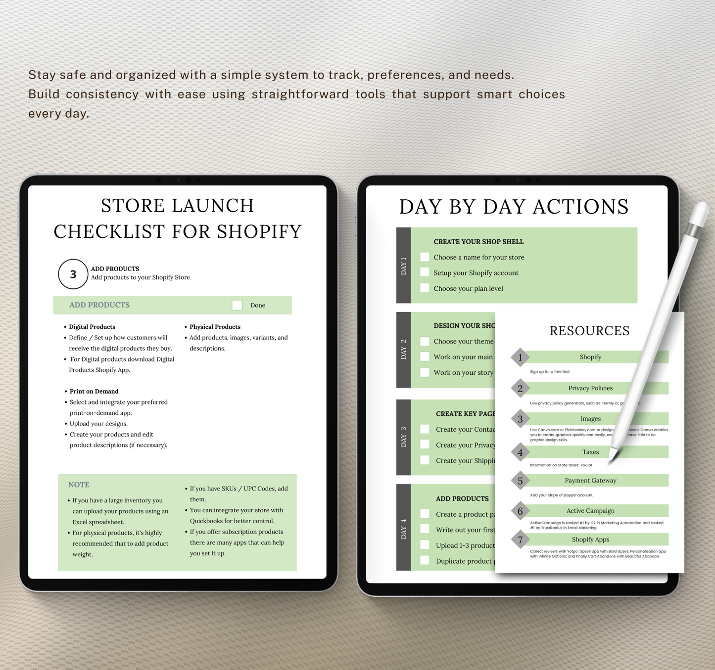Shopify Business Planner | Editable Canva eCommerce Strategy & Store Growth Digital Planner