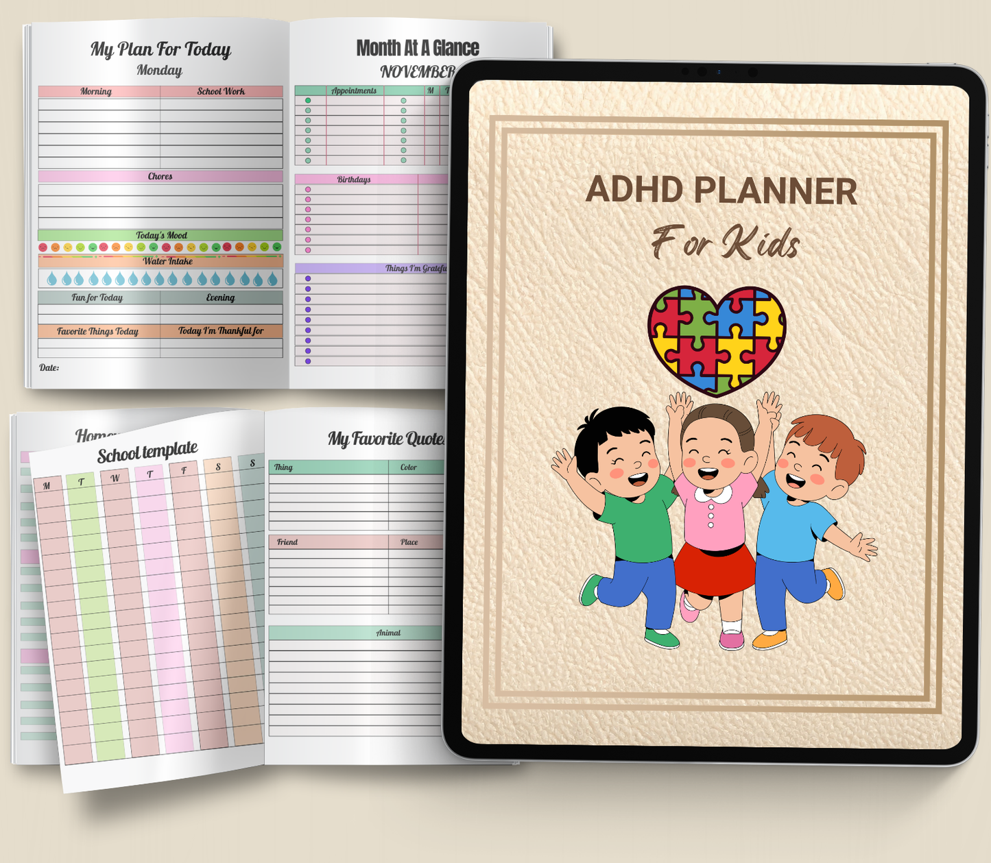 ADHD Planner for Kids | Printable Focus & Routine Organizer
