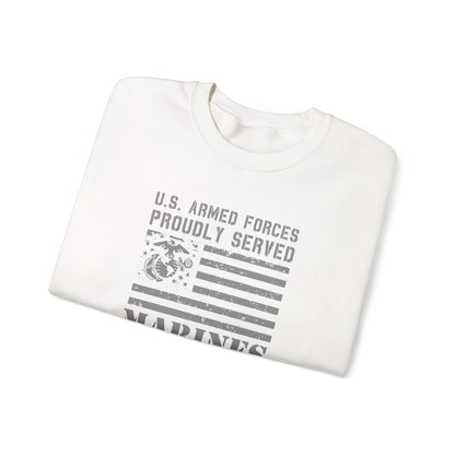 U.S. Armed Forces Proudly Served Marines Sweatshirt