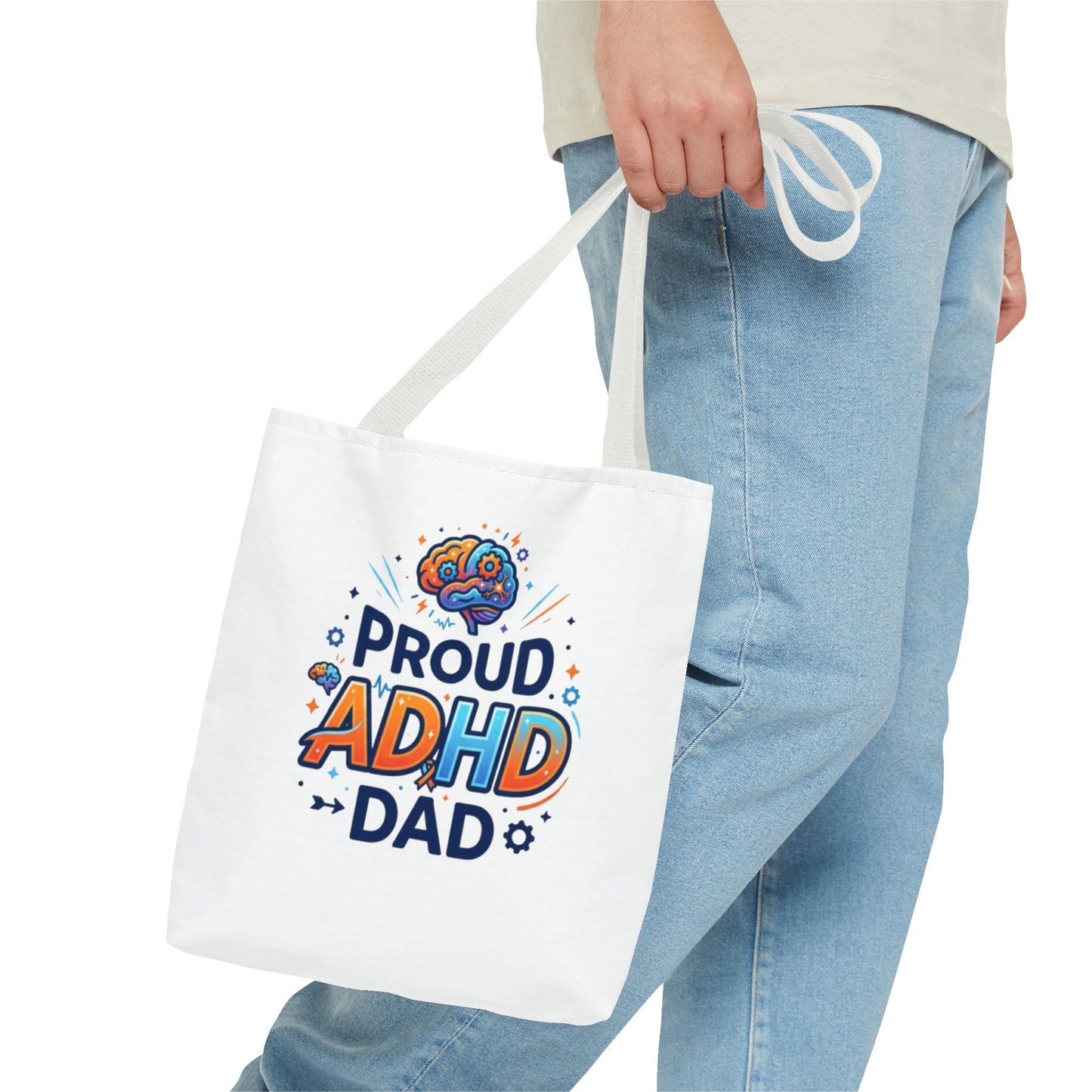 Proud ADHD Dad Tote Bag — Awareness Gift for Fathers