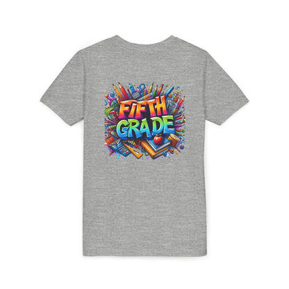 Fifth Grade Kid's Tee - Colorful School Supplies Back to School T-Shirt