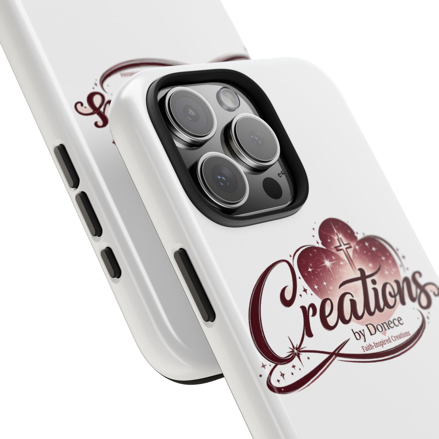 Tough Phone Case — "Creations by Donece" Logo Protective Phone Cover