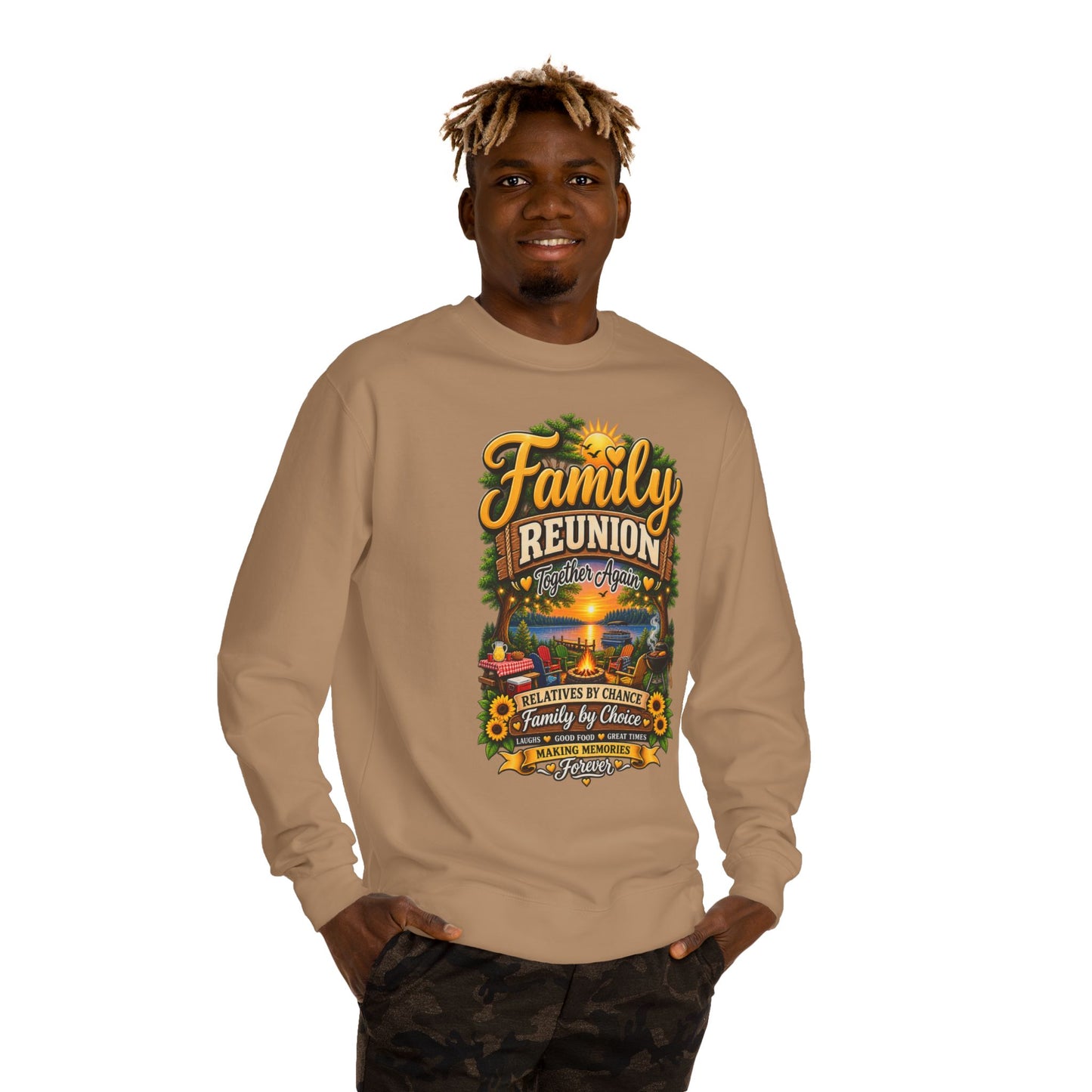 Family Reunion Sweatshirt – 'Relatives by Chance, Family by Choice' Keepsake Crewneck