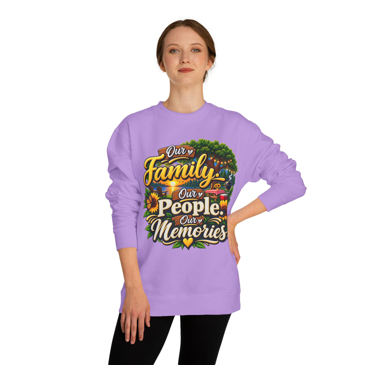 Family People Memories Sweatshirt — Our Family, Our People, Our Memories Crewneck