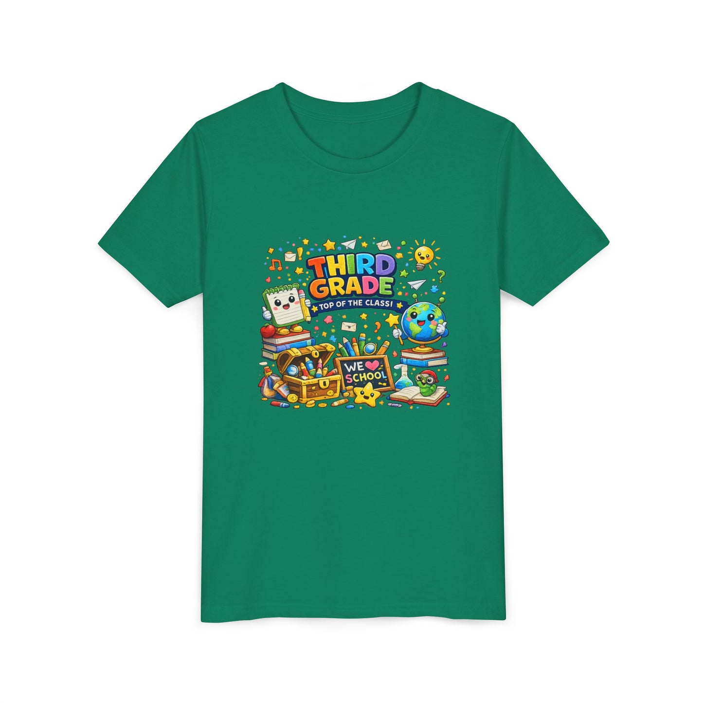 Third Grade Kids Tee — "Third Grade Out of the Classroom" Back-to-School Youth Shirt