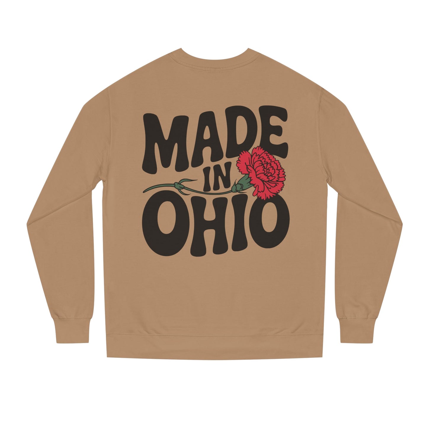 Made in Ohio Sweatshirt — Retro Floral State Pride Crewneck