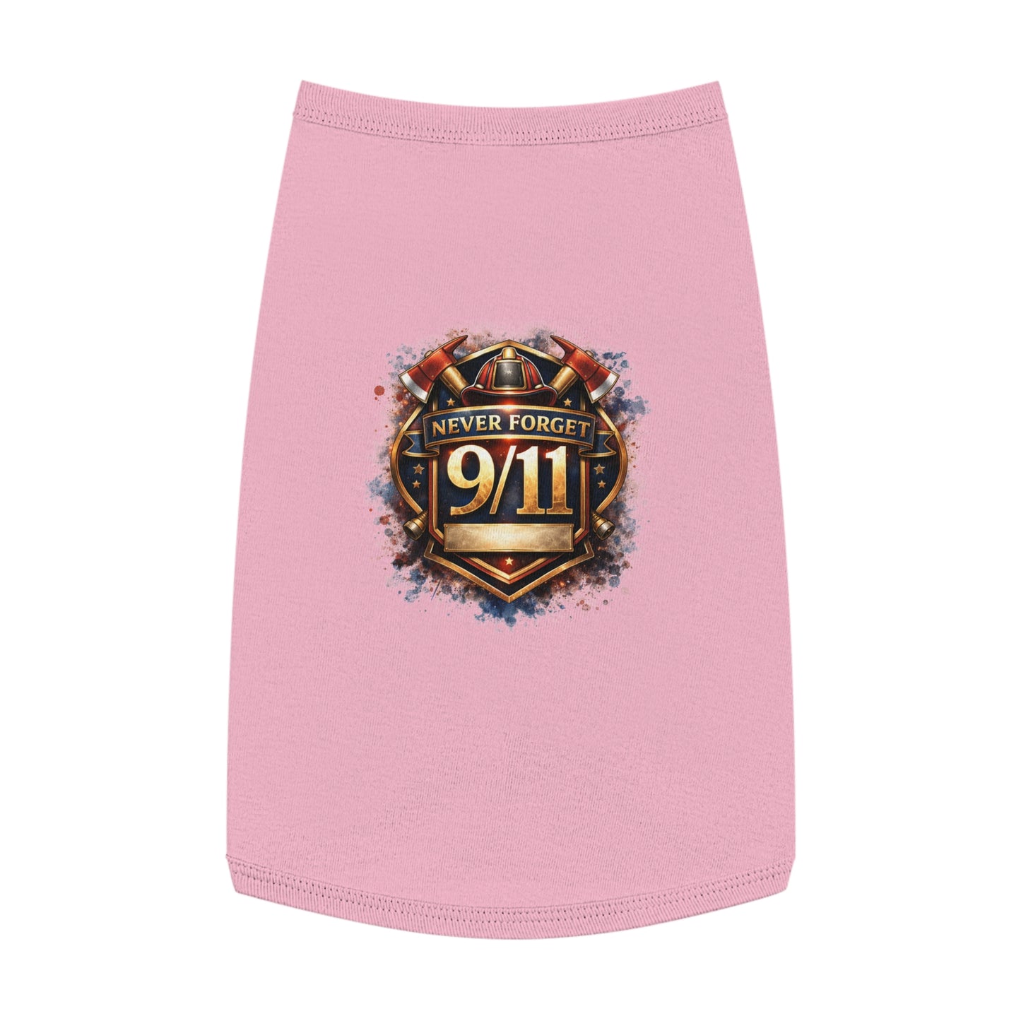 Pet Tank Top - "Never Forget 9/11" Memorial Dog Shirt