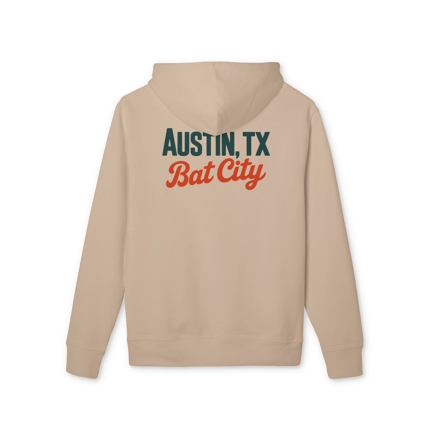 Austin, TX Bat City Hoodie – Retro Script City Pride Pullover