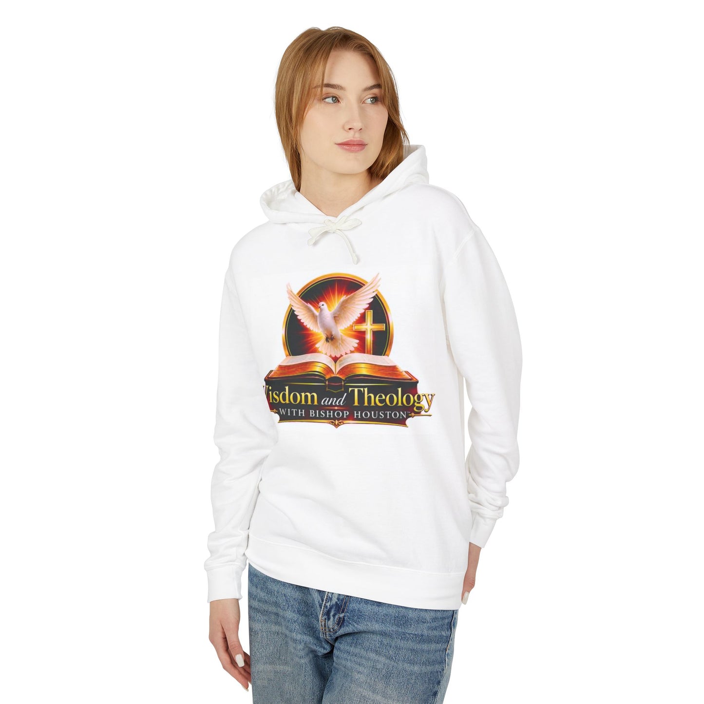 Wisdom and Theology Hoodie — Dove & Cross Christian Ministry Sweatshirt
