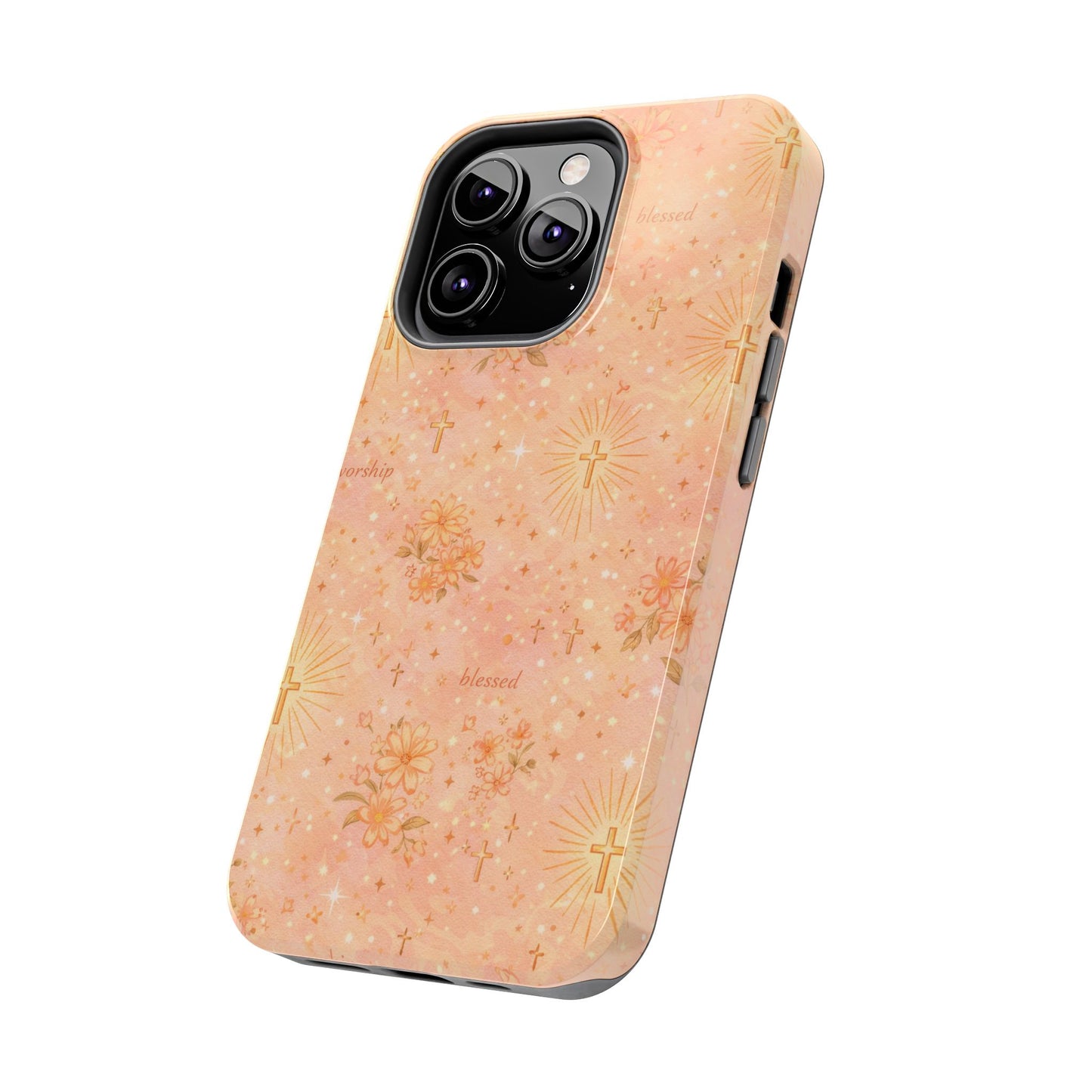 Blessed in Grace Phone Case | Christian floral iPhone Case