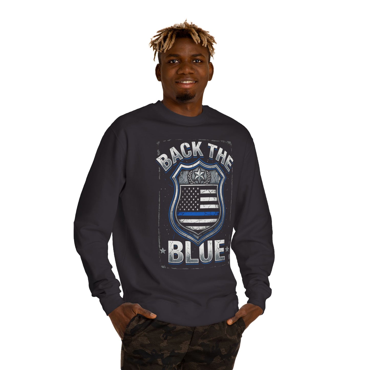 Back the Blue Sweatshirt — Police Support Crewneck