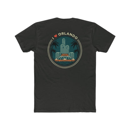 Orlando Fountain Retro Graphic Tee — I  Orlando Travel T‑Shirt