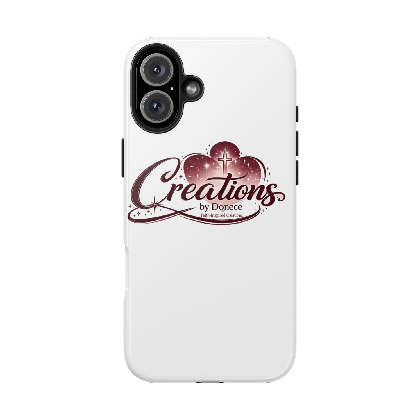 Tough Phone Case — "Creations by Donece" Logo Protective Phone Cover