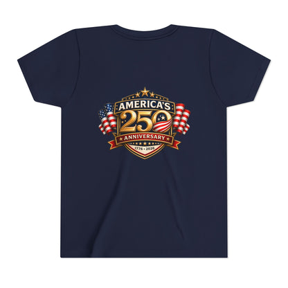 America's 250th Anniversary Youth Tee - Patriotic 1776–2026 Celebration Shirt