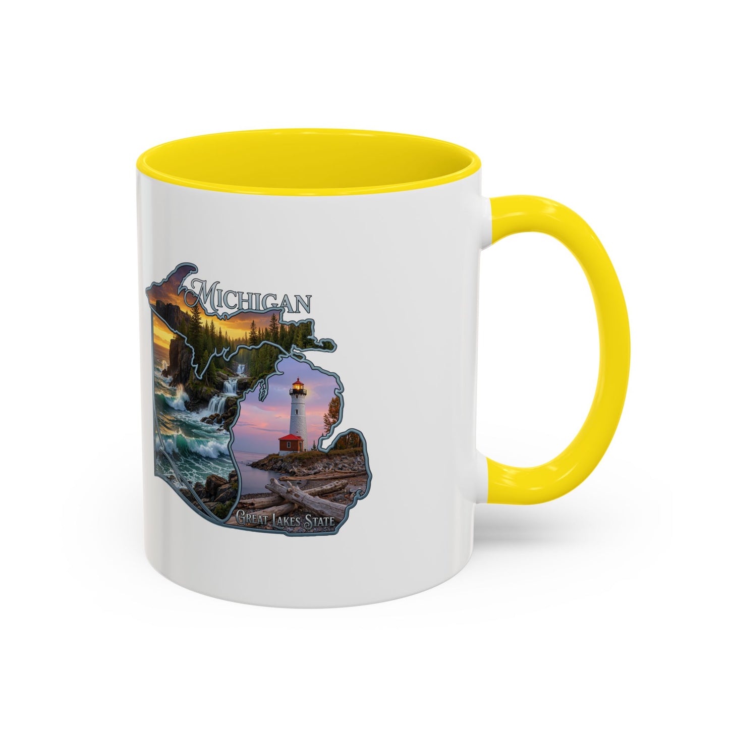 Michigan Lighthouse Coffee Mug — Scenic Great Lakes Accent Mug (11/15oz)