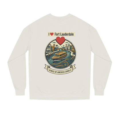 I  Fort Lauderdale Crewneck Sweatshirt — Venice of America Canals Graphic