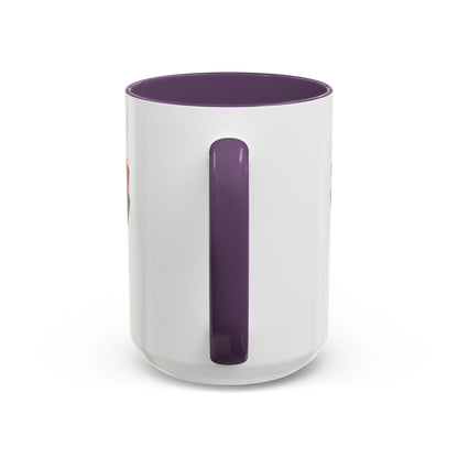 Juneteenth Ribbon Coffee Mug — Black/Red/Green Celebration Accent Mug