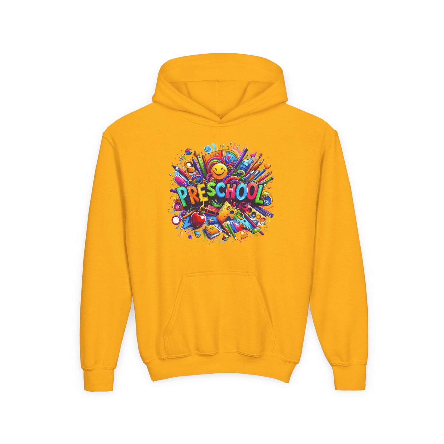 Preschool Kids Hoodie — Colorful Back-to-School Preschool Design