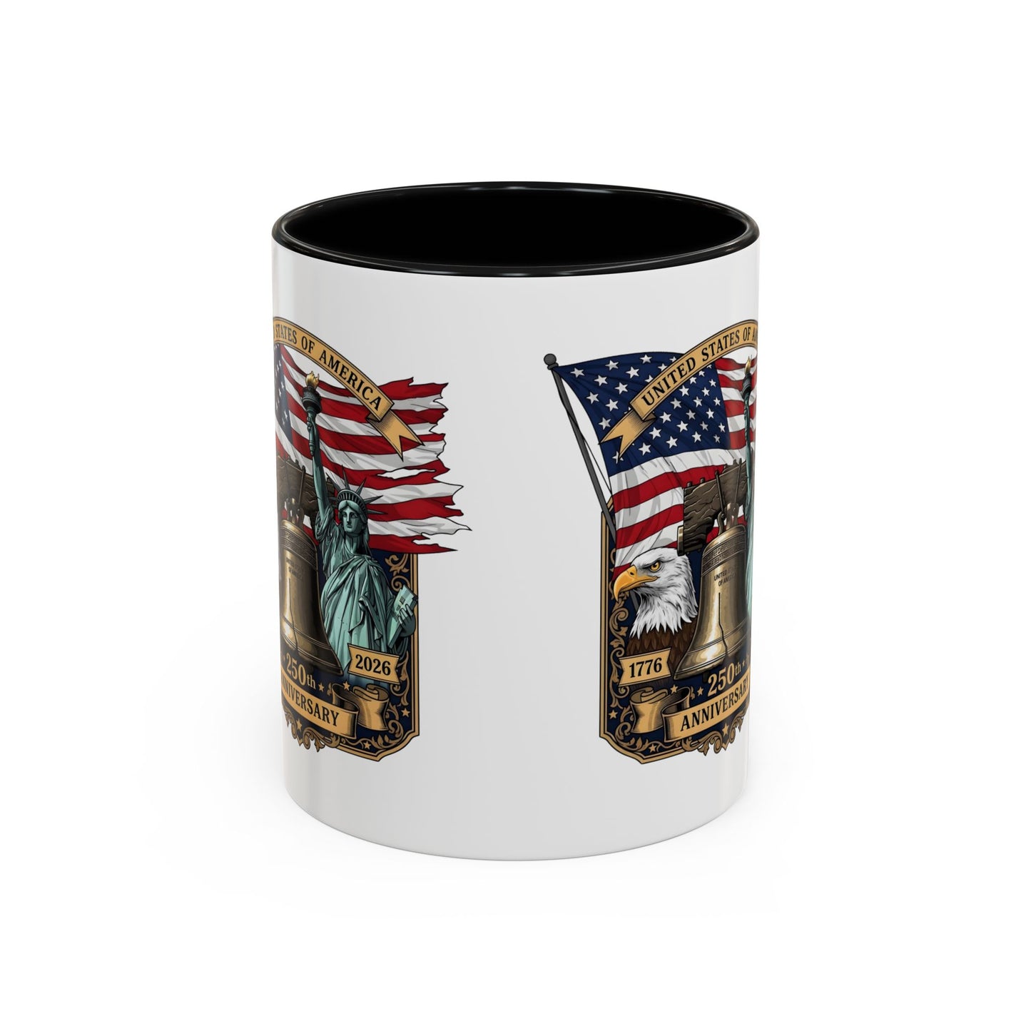 Liberty Anniversary Coffee Mug — 250th USA Celebration Accent Mug
