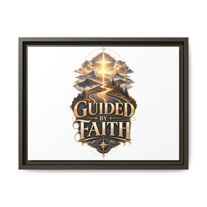 Guided by Faith Framed Matte Canvas — Inspirational Christian Wall Art