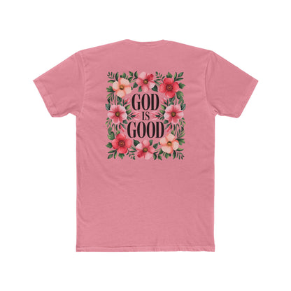 God Is Good Floral T-Shirt — Christian Faith Tee
