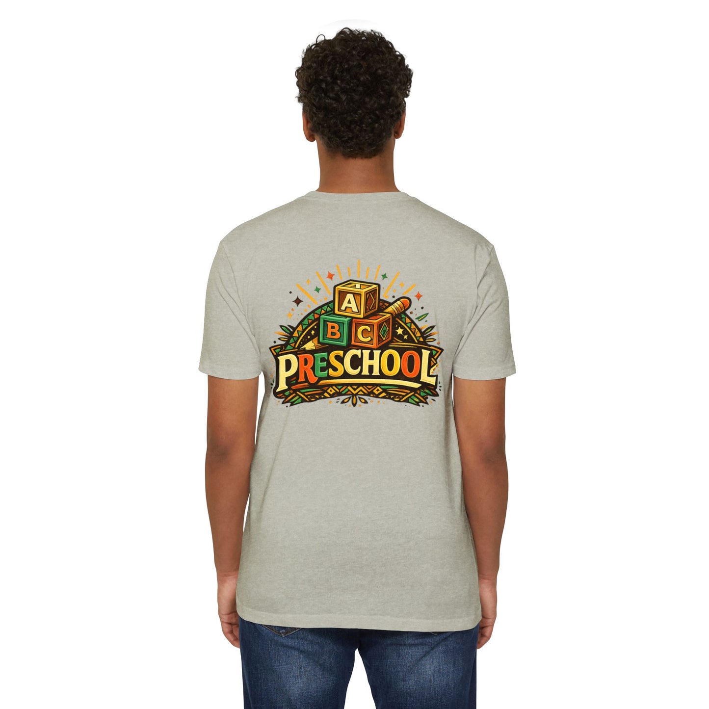 Preschool T-Shirt – Retro ABC Blocks Graphic Tee for Teachers & Kids