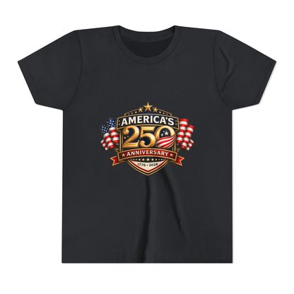 America's 250th Anniversary Youth Tee - Patriotic 1776–2026 Celebration Shirt