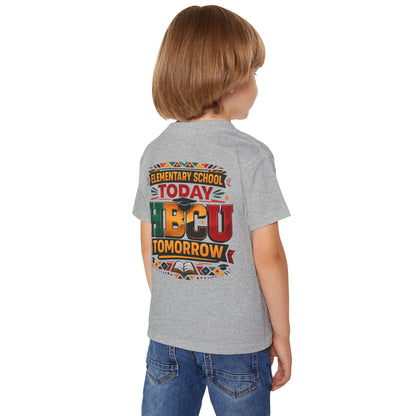 Toddler T‑Shirt — "Elementary School Today, HBCU Tomorrow" Colorful Pride