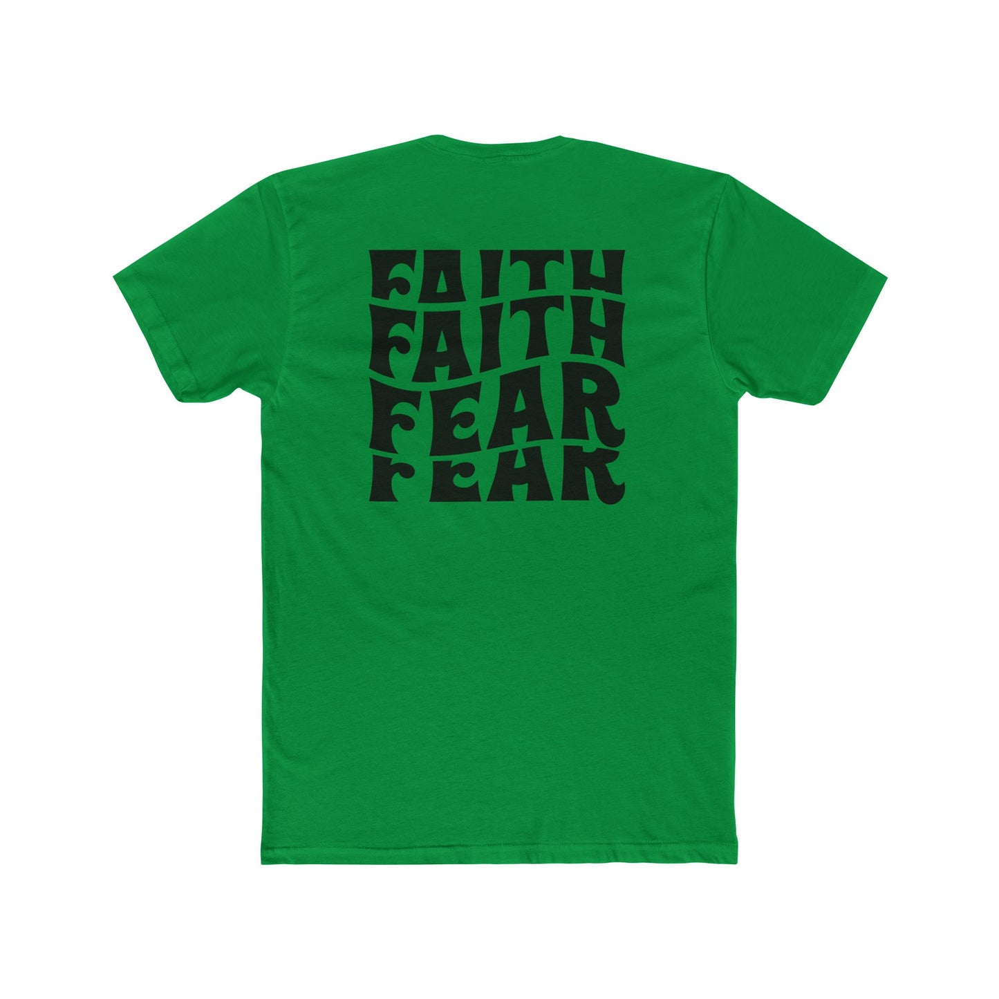 Faith Over Fear T‑Shirt — Bold Retro Typography Spiritual Tee