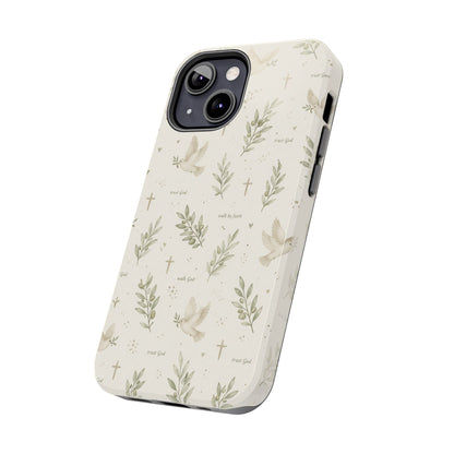 Walk By Faith Phone Case | Christian Floral iPhone Case