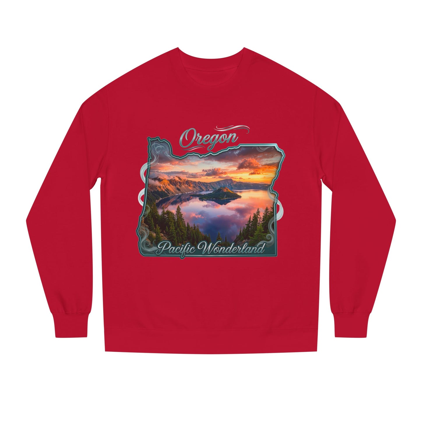 Oregon Scenic Sweatshirt — 'Pacific Wonderland' Sunset Landscape Crewneck